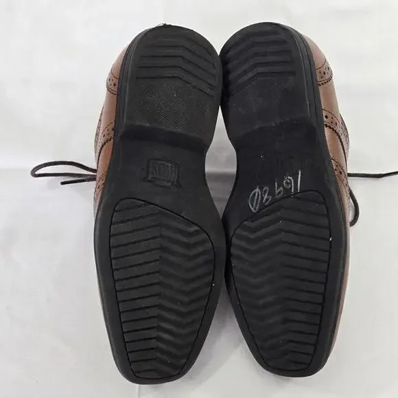 Florsheim Boys Youth Size 2M Brown Leather Brogues Wingtips Dress - Picture 9 of 10